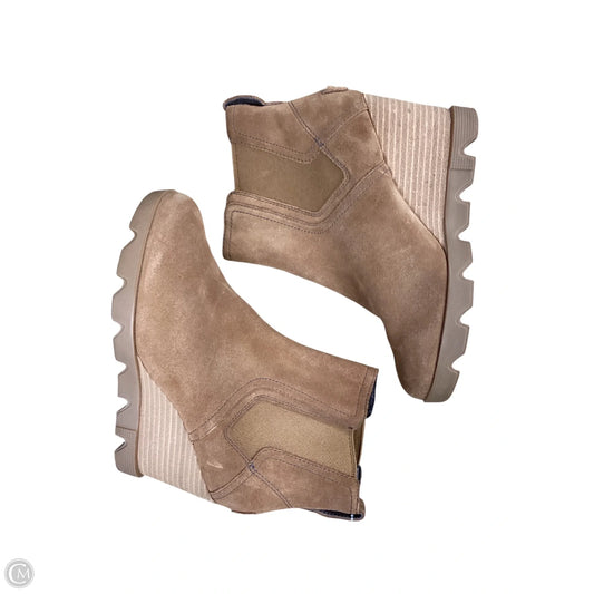 Boots Ankle Heels By Sorel In Brown, Size: 6.5