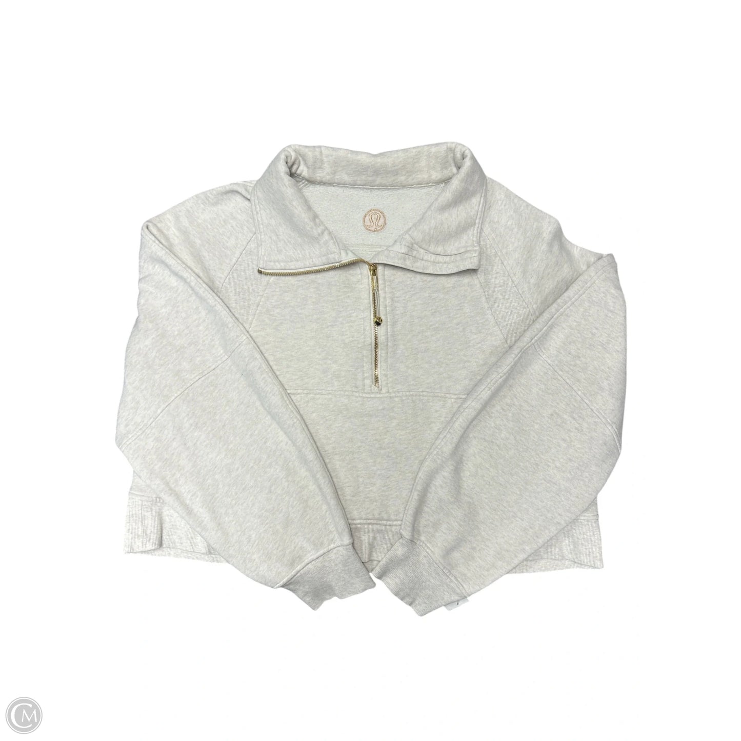 Sweatshirt Collar By Lululemon In Grey, Size: Xl