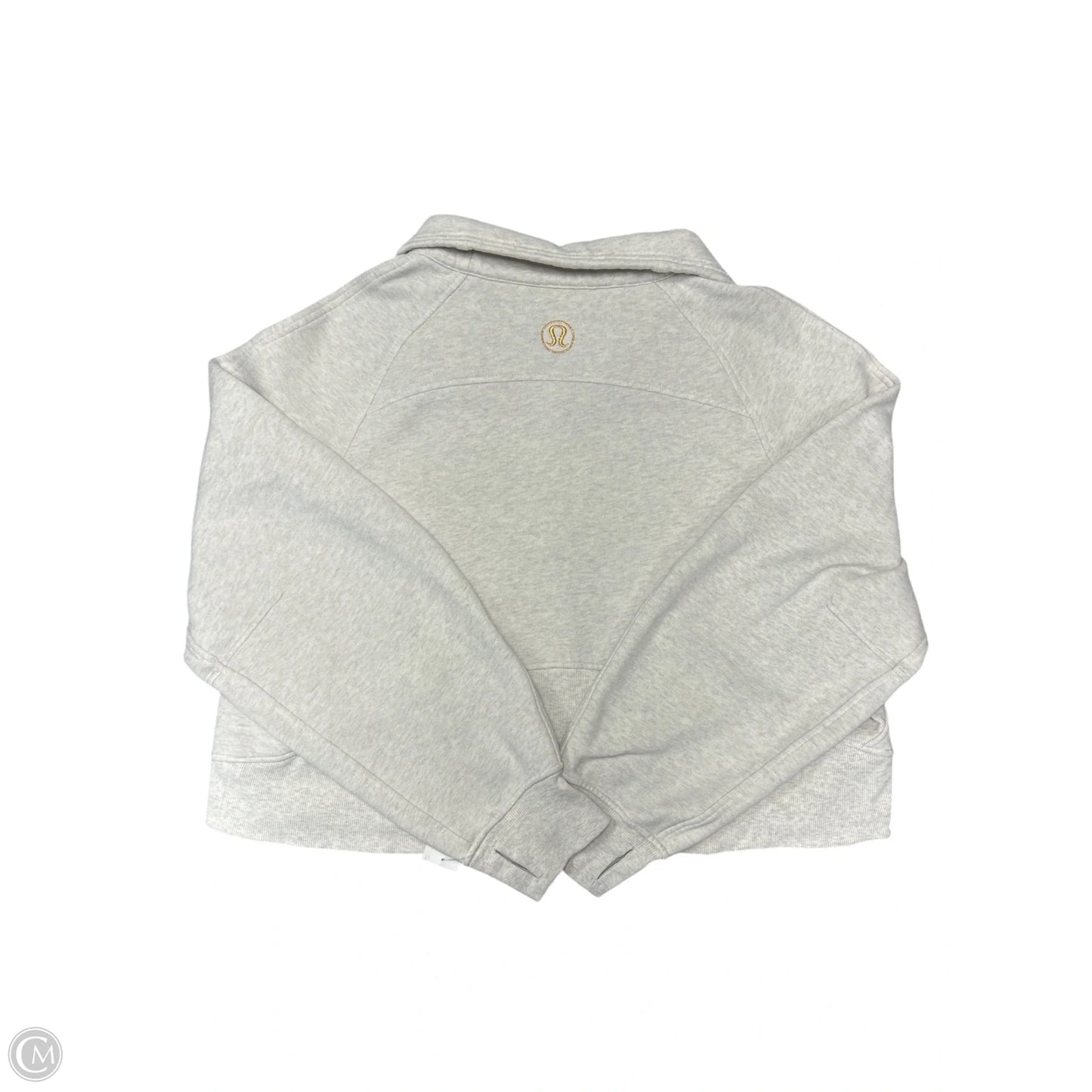 Sweatshirt Collar By Lululemon In Grey, Size: Xl