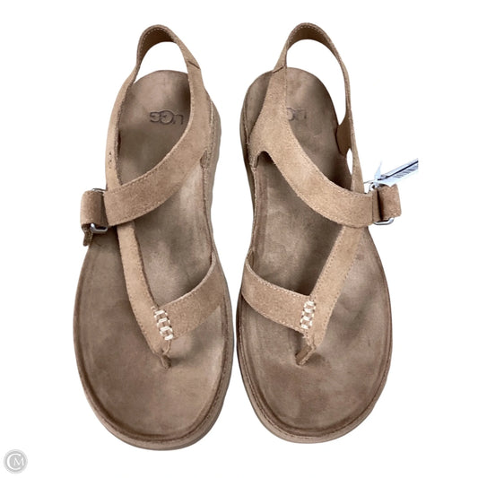Sandals Designer By Ugg In Brown, Size: 8.5