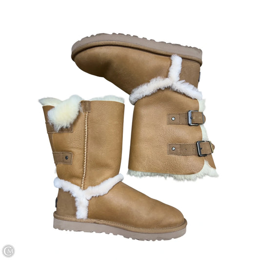 Boots Designer By Ugg In Brown, Size: 8