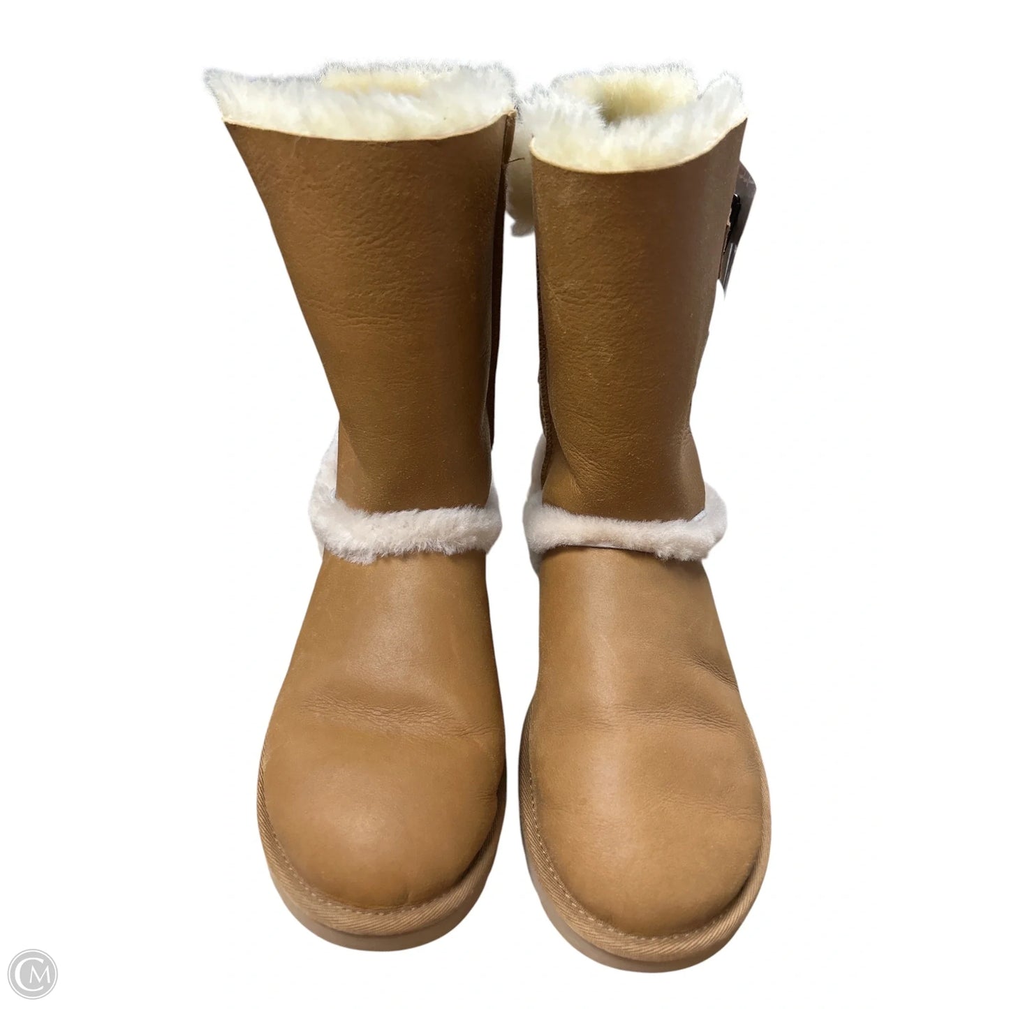 Boots Designer By Ugg In Brown, Size: 8