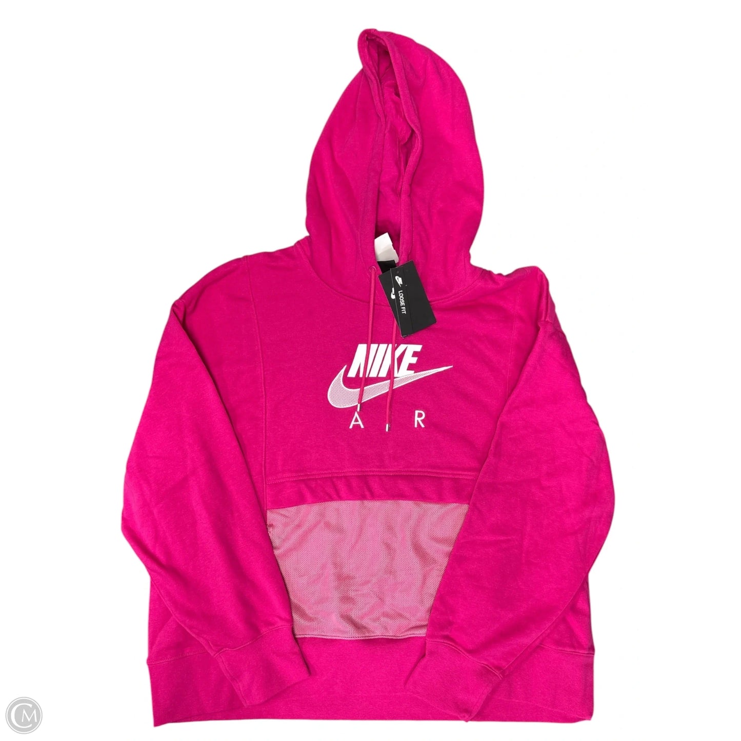 Sweatshirt Hoodie By Nike Apparel In Pink, Size: 1x