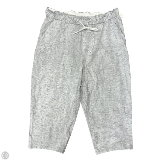 Athletic Capris By Lululemon In Grey, Size: 12