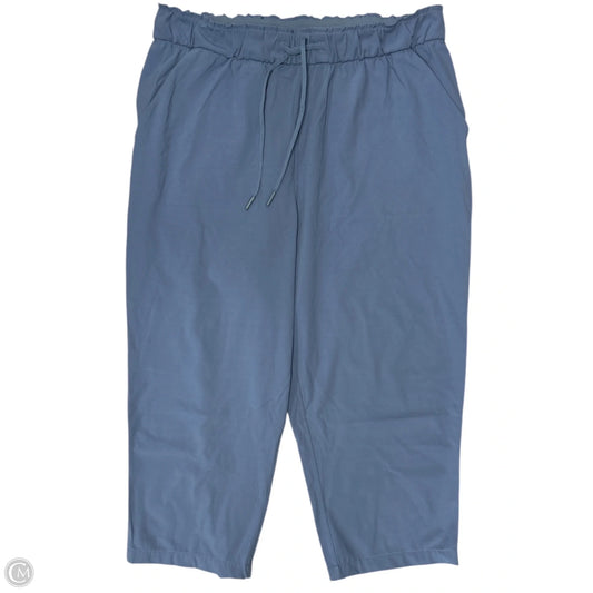 Athletic Capris By Lululemon In Blue, Size: 12