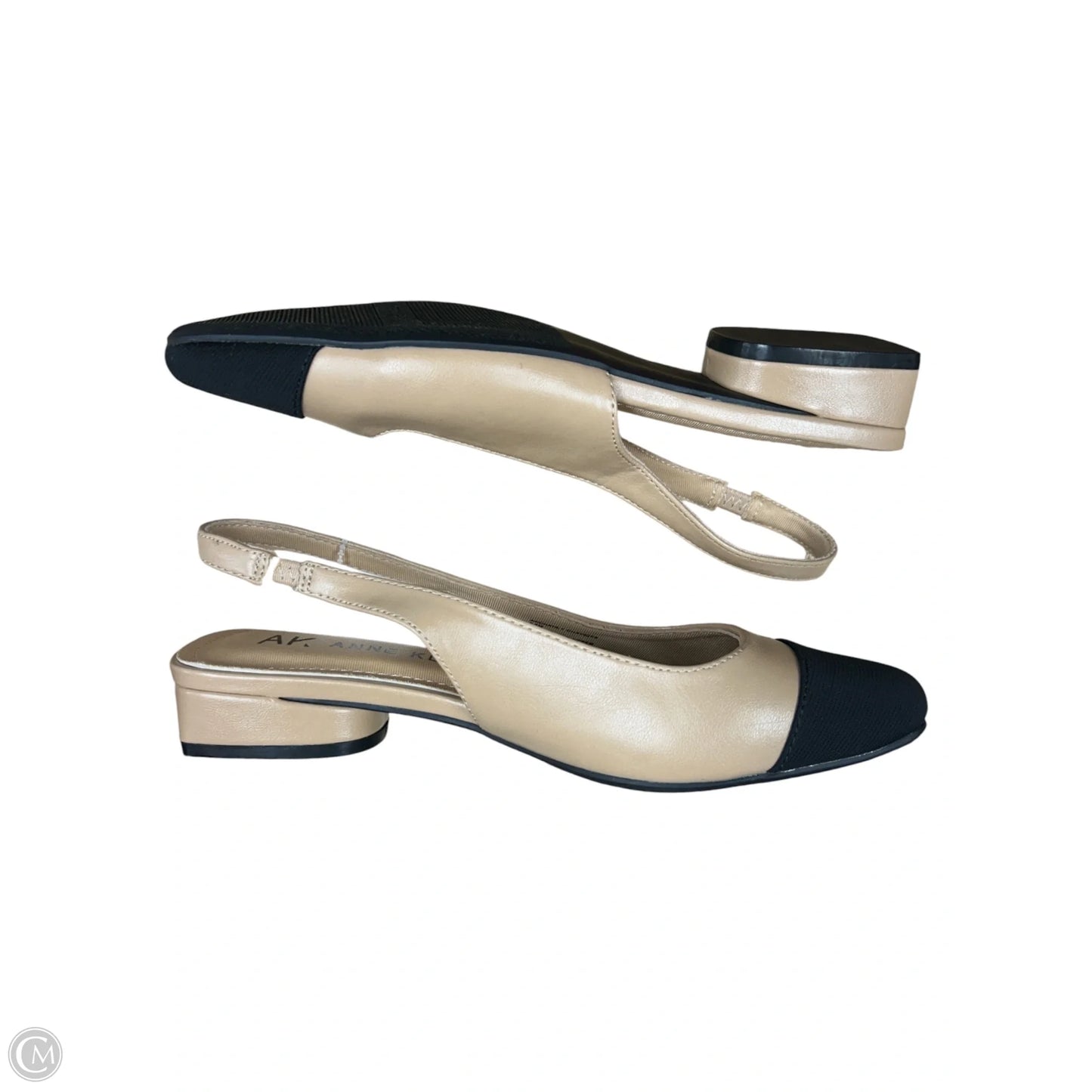 Shoes Flats By Anne Klein In Black & Tan, Size: 6.5