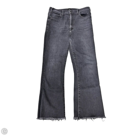 Jeans Straight By Mother In Black Denim, Size: 6