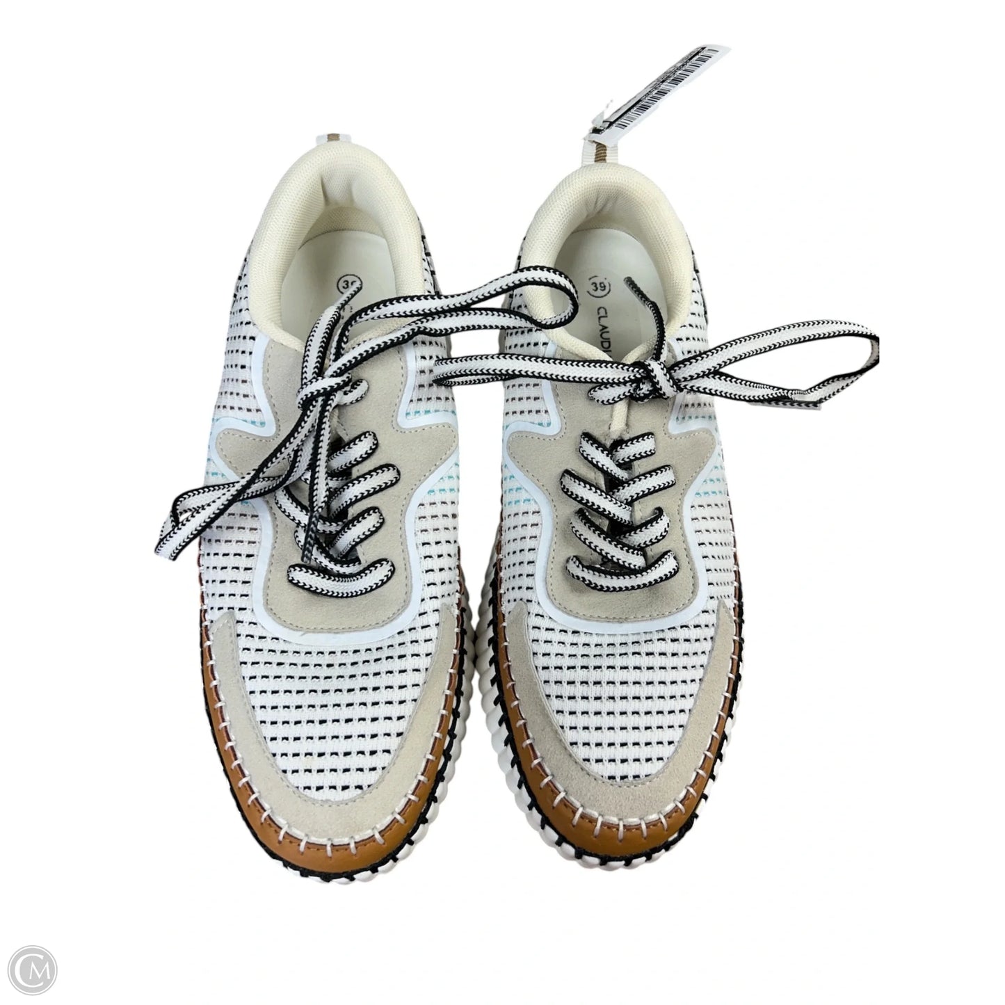 Shoes Sneakers By Clothes Mentor In Brown & Cream, Size: 8.5
