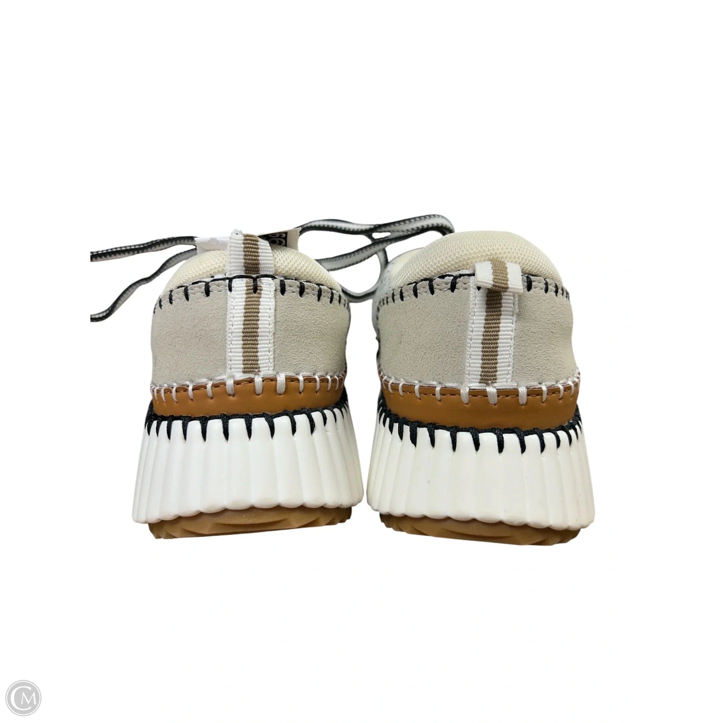 Shoes Sneakers By Clothes Mentor In Brown & Cream, Size: 8.5