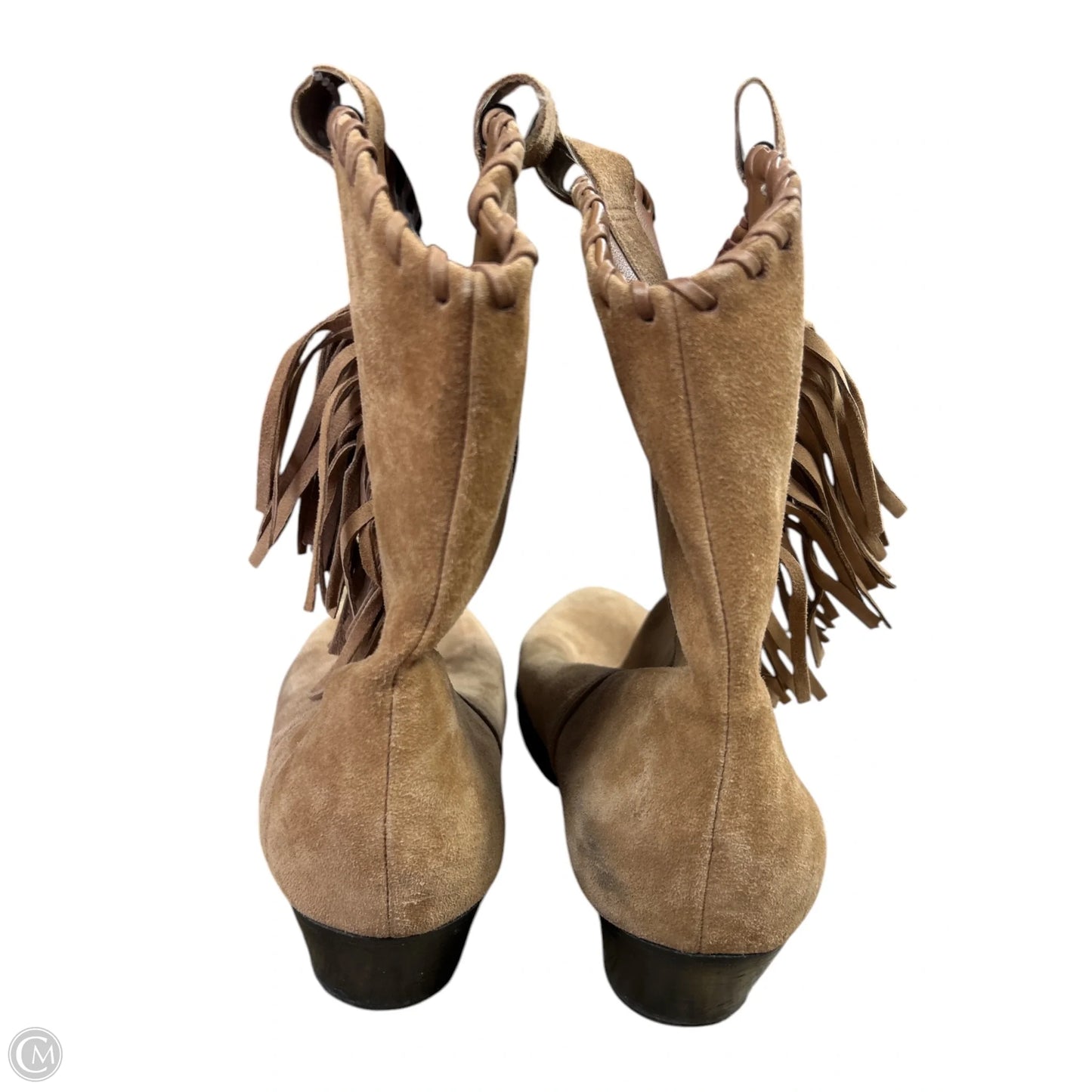 Boots Ankle Flats By Schutz In Brown, Size: 11