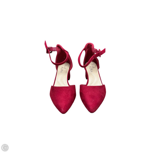 Shoes Heels Kitten By Cme In Red, Size: 7.5