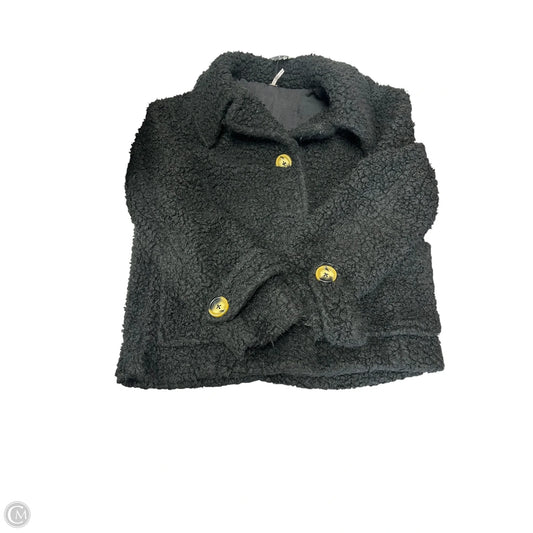 Jacket Faux Fur & Sherpa By Free People In Black, Size: Xs