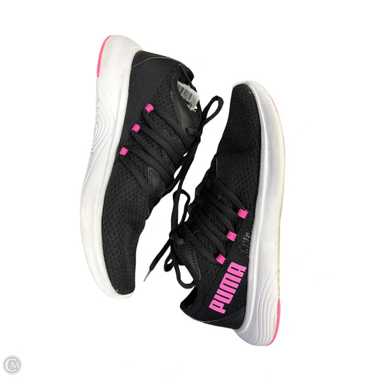 Shoes Athletic By Puma In Black & Pink, Size: 6