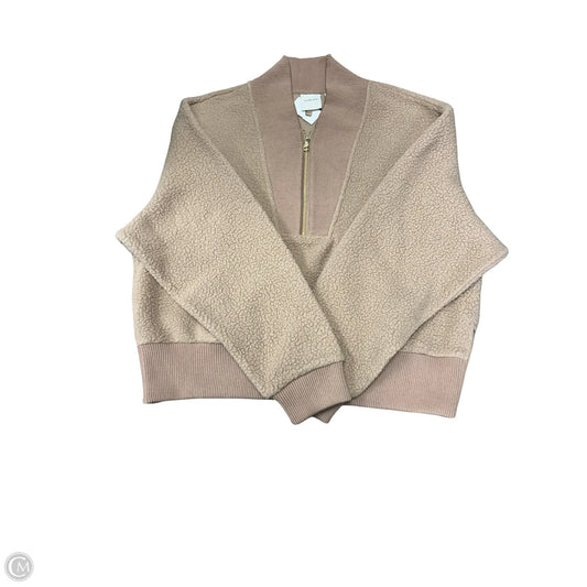 Sweatshirt Collar By Varley In Beige, Size: L