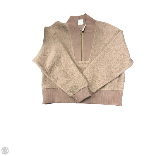 Sweatshirt Collar By Varley In Beige, Size: M