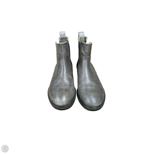 Boots Ankle Flats By Ecco In Grey, Size: 10.5