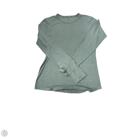 Top Long Sleeve By Lululemon In Green, Size: 6