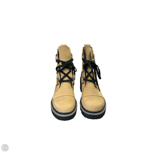 Boots Ankle Heels By Sorel In Tan, Size: 6.5