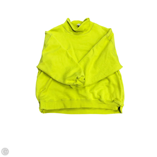 Sweatshirt Collar By Free People In Chartreuse, Size: L