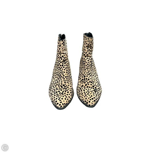 Boots Ankle Flats By Qupid In Leopard Print, Size: 8.5