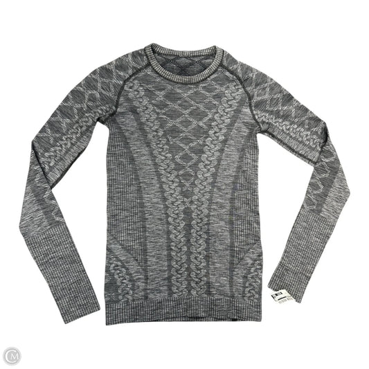 Athletic Top Long Sleeve Crewneck By Lululemon In Grey, Size: 6