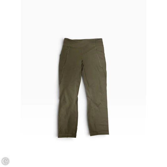 Athletic Leggings By Lululemon In Green, Size: 8