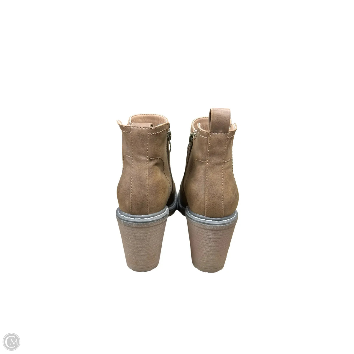 Boots Ankle Heels By Corkys In Brown, Size: 7