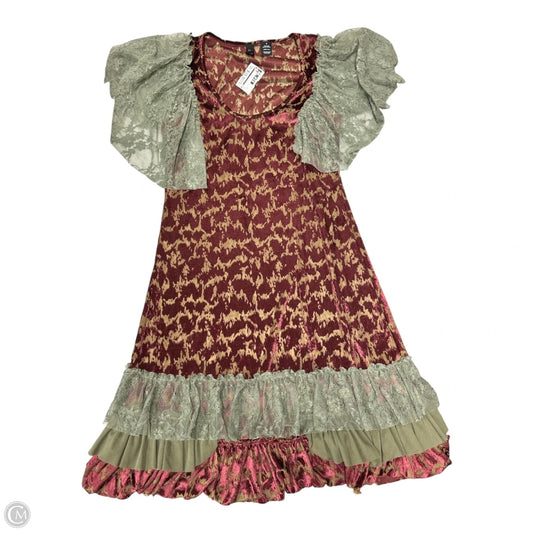 Dress Casual Midi By Bke In Multi-colored, Size: M