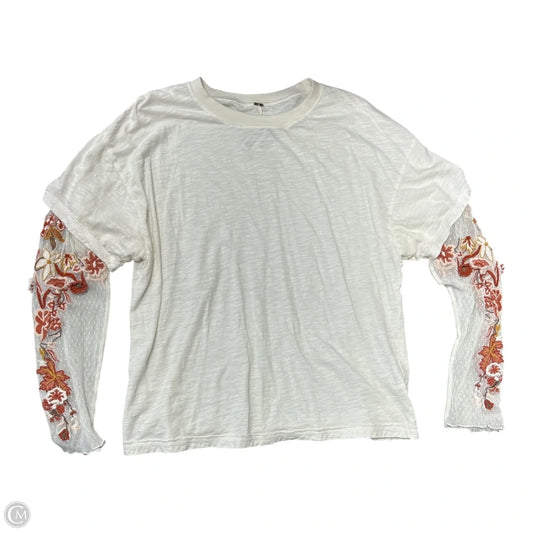 Top Long Sleeve By Free People In Floral Print, Size: Xs