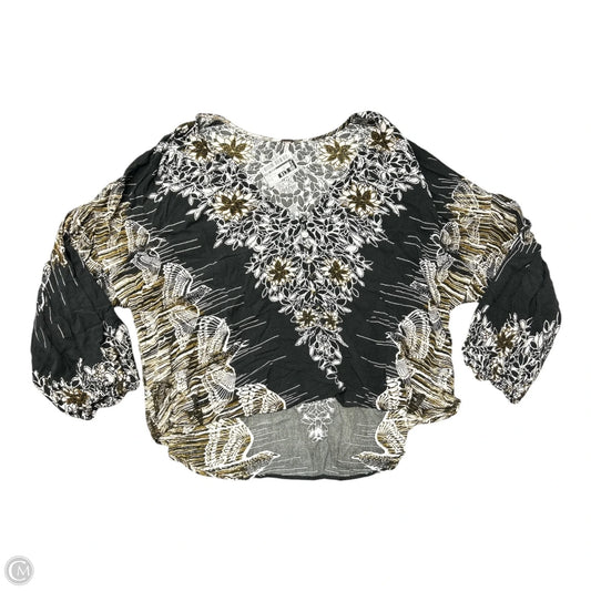 Top Long Sleeve By Free People In Floral Print, Size: S
