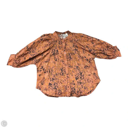 Blouse Short Sleeve By Maeve In Multi-colored, Size: S