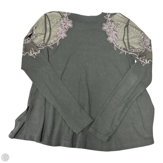 Top Long Sleeve By Free People In Black, Size: M
