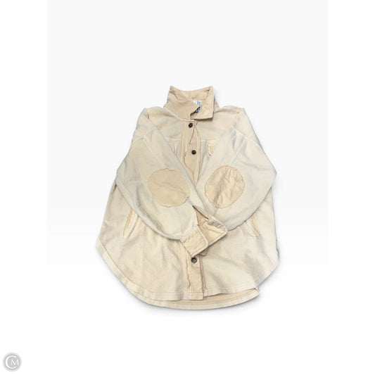 Jacket Shirt By Free People In Tan, Size: S