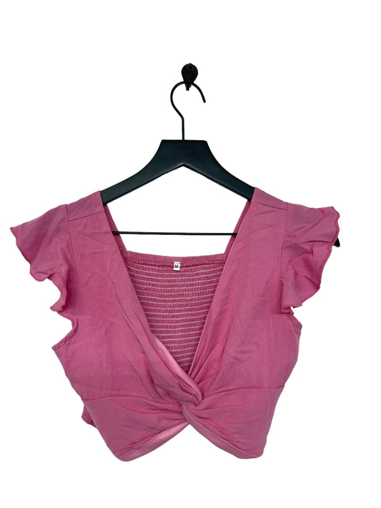 Pink Top Short Sleeve Cme, Size M