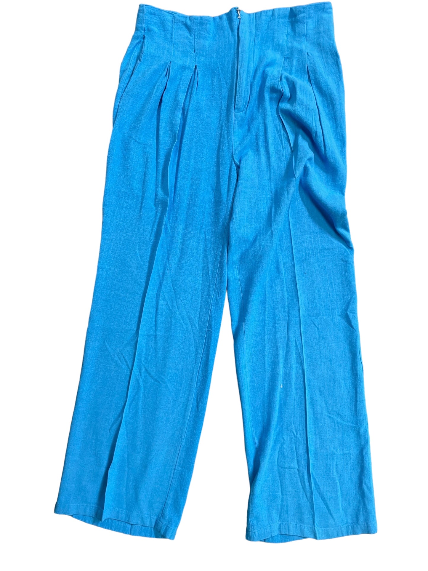 Blue Pants Wide Leg Shein, Size L