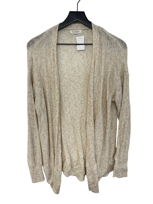 Cardigan By Blu Pepper In Cream, Size: M