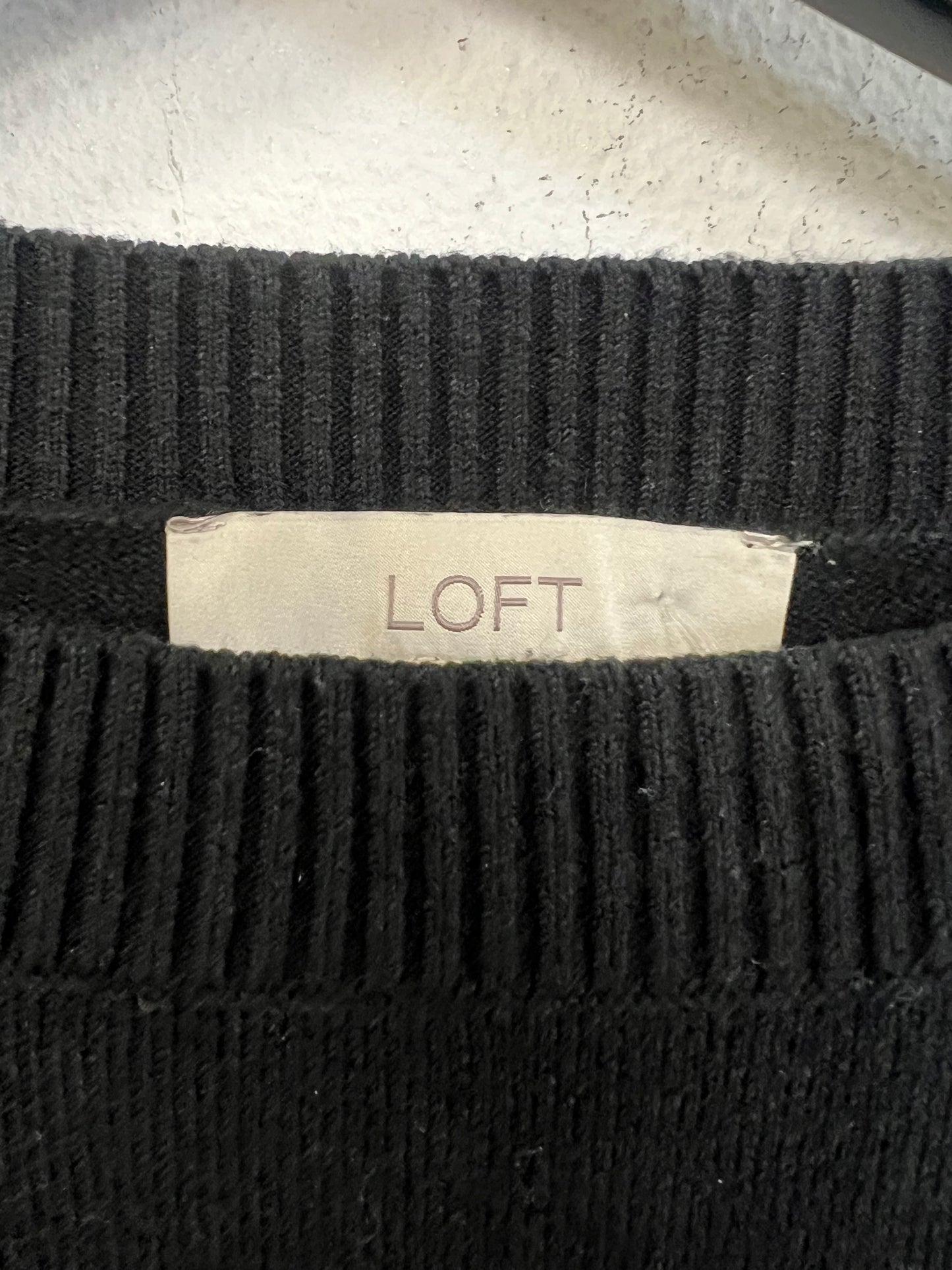 Sweater By Loft In Black & Brown, Size: M