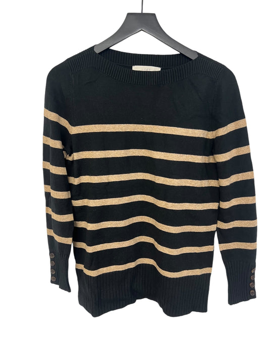 Sweater By Loft In Black & Brown, Size: M