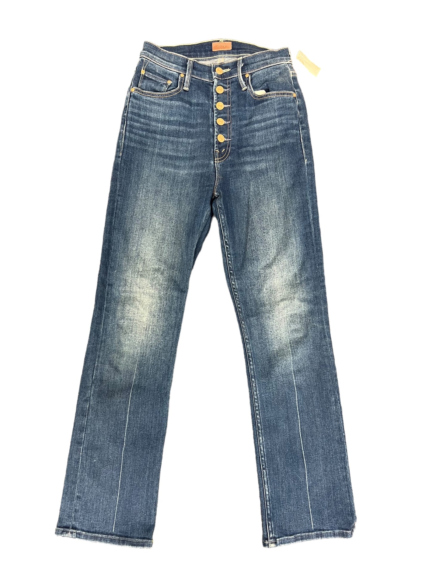 Jeans Straight By Mother Jeans In Blue Denim, Size: 2