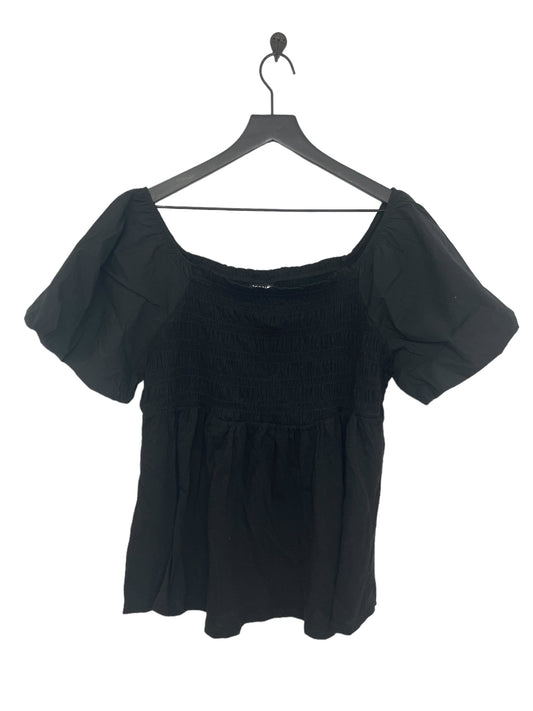 Top Short Sleeve By Torrid In Black, Size: 1x