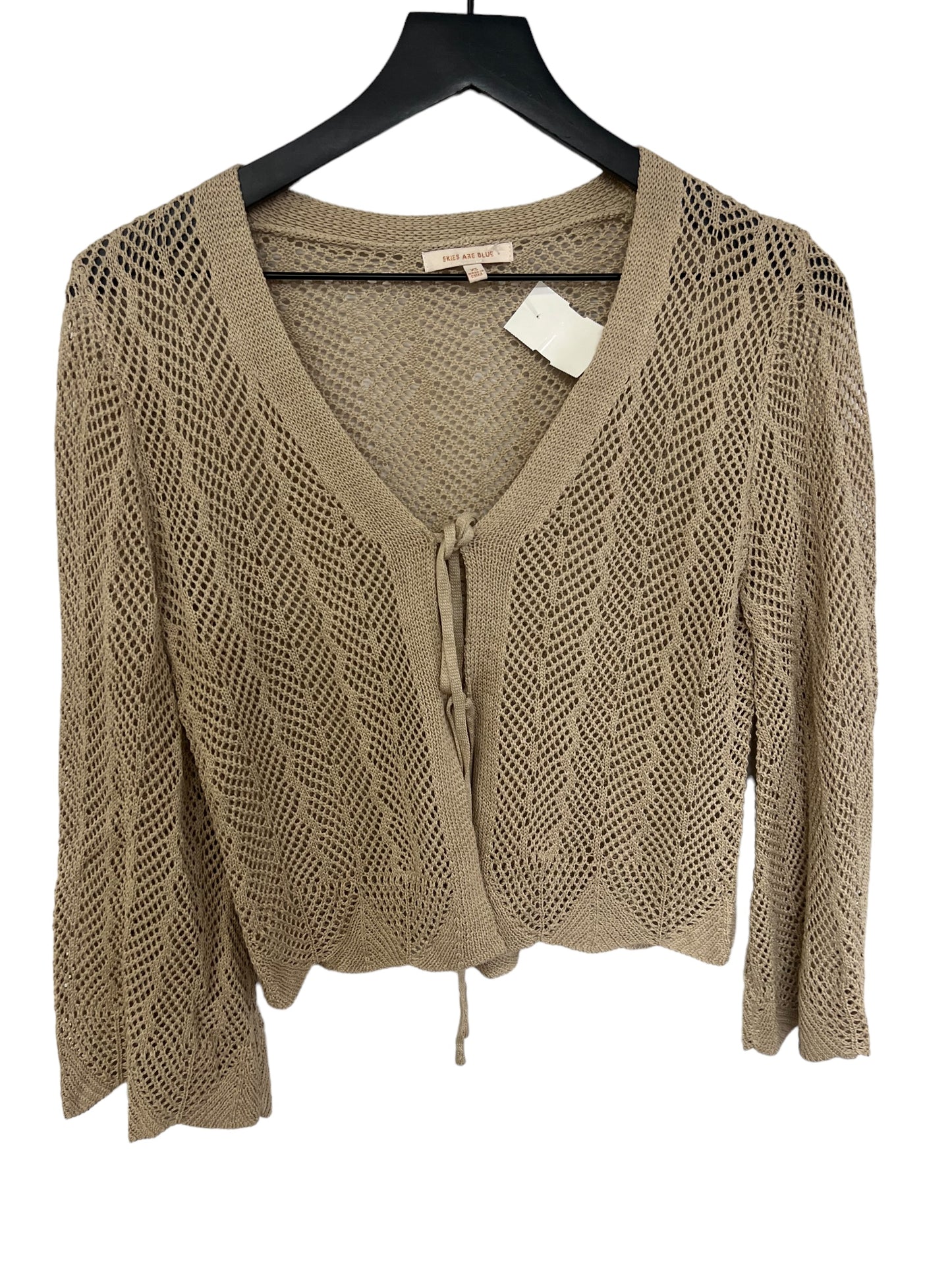 Cardigan By Skies Are Blue In Tan, Size: Xs