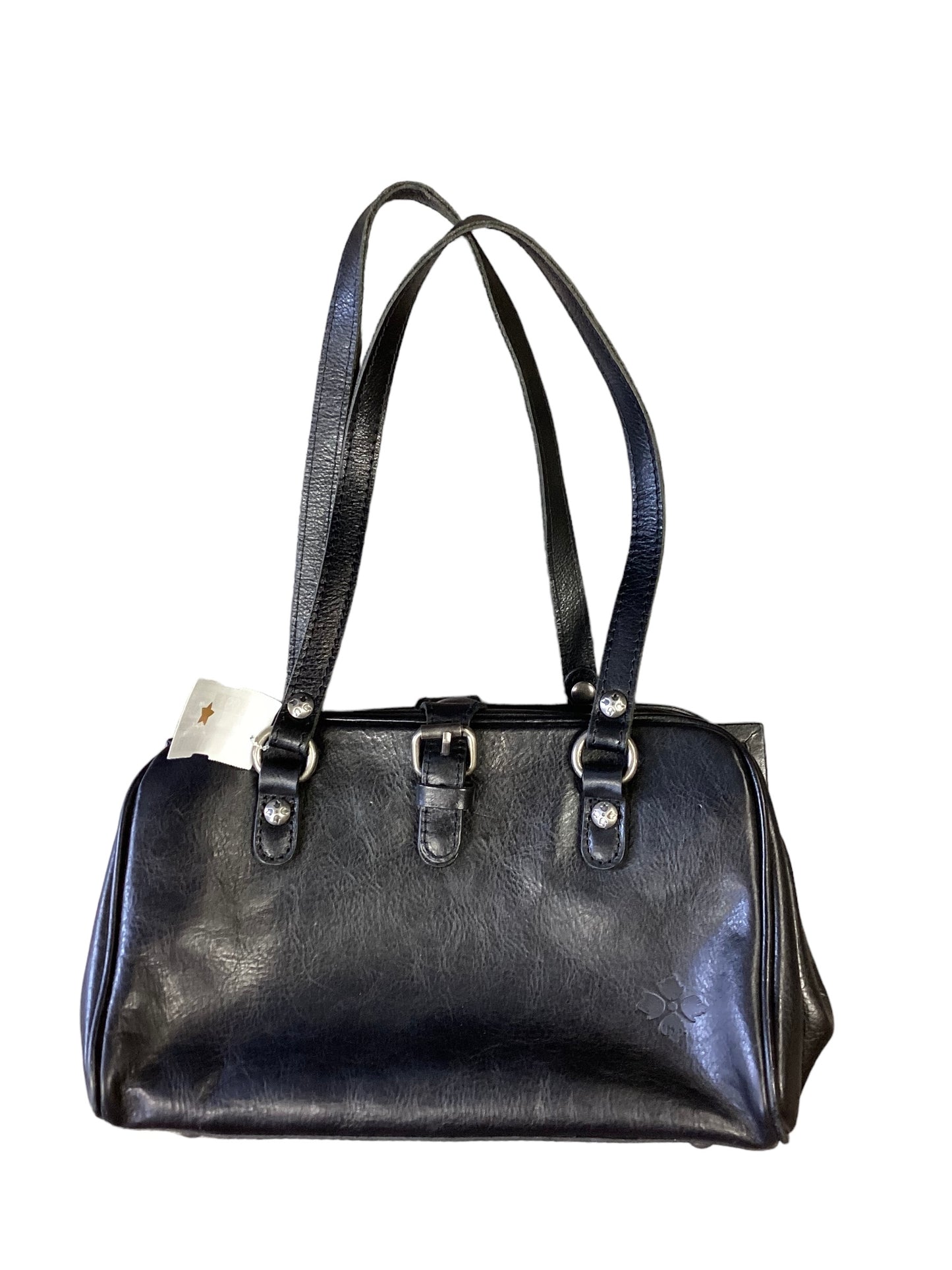 Handbag Leather By Patricia Locke, Size: Medium