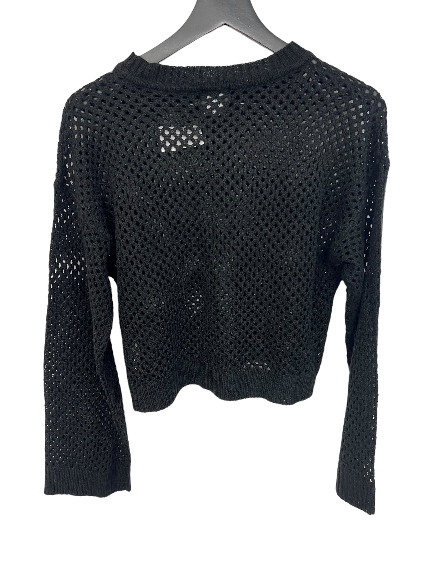 Sweater By Clothes Mentor In Black, Size: L