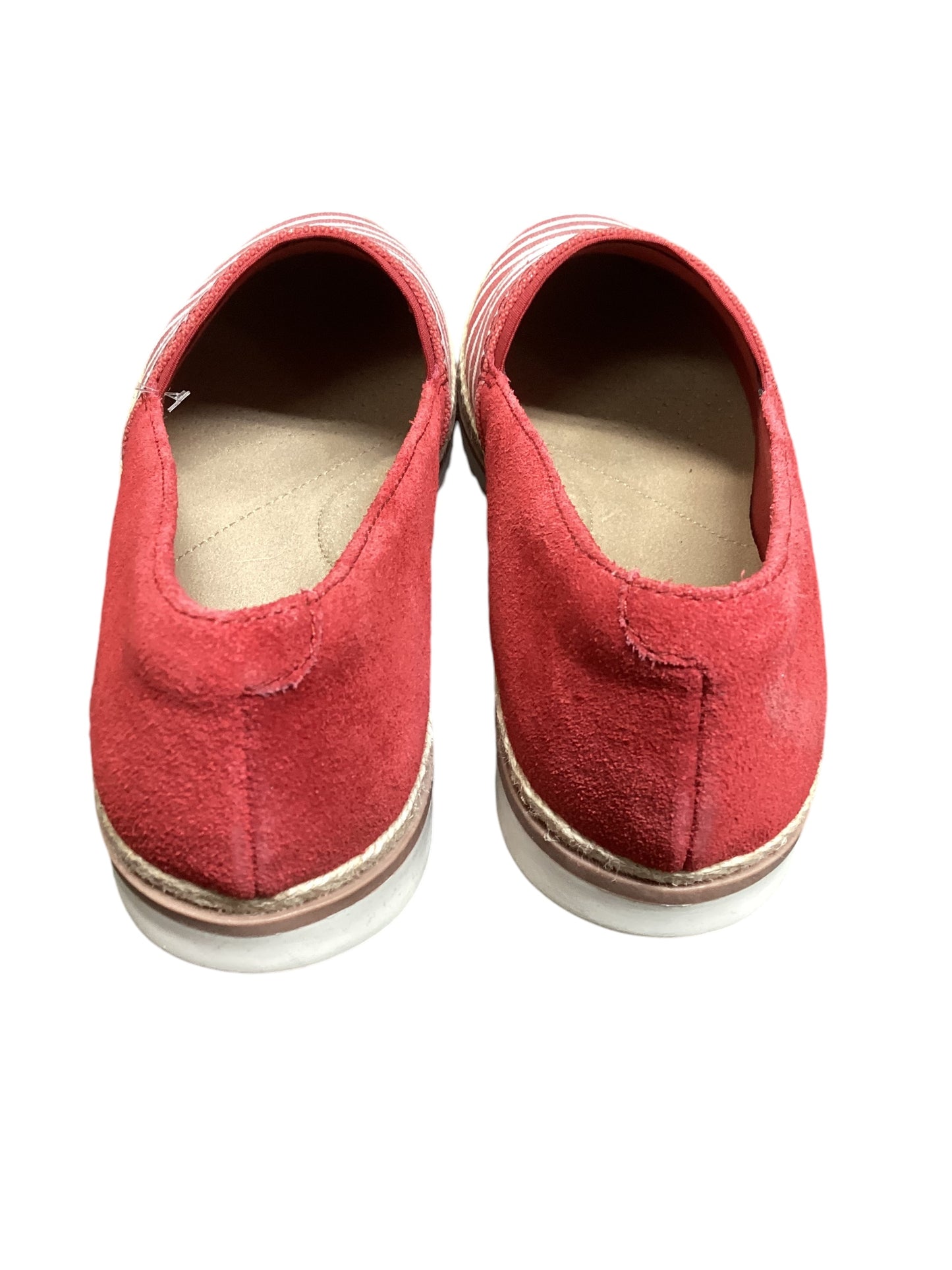 Shoes Flats By Clarks In Red, Size: 8.5