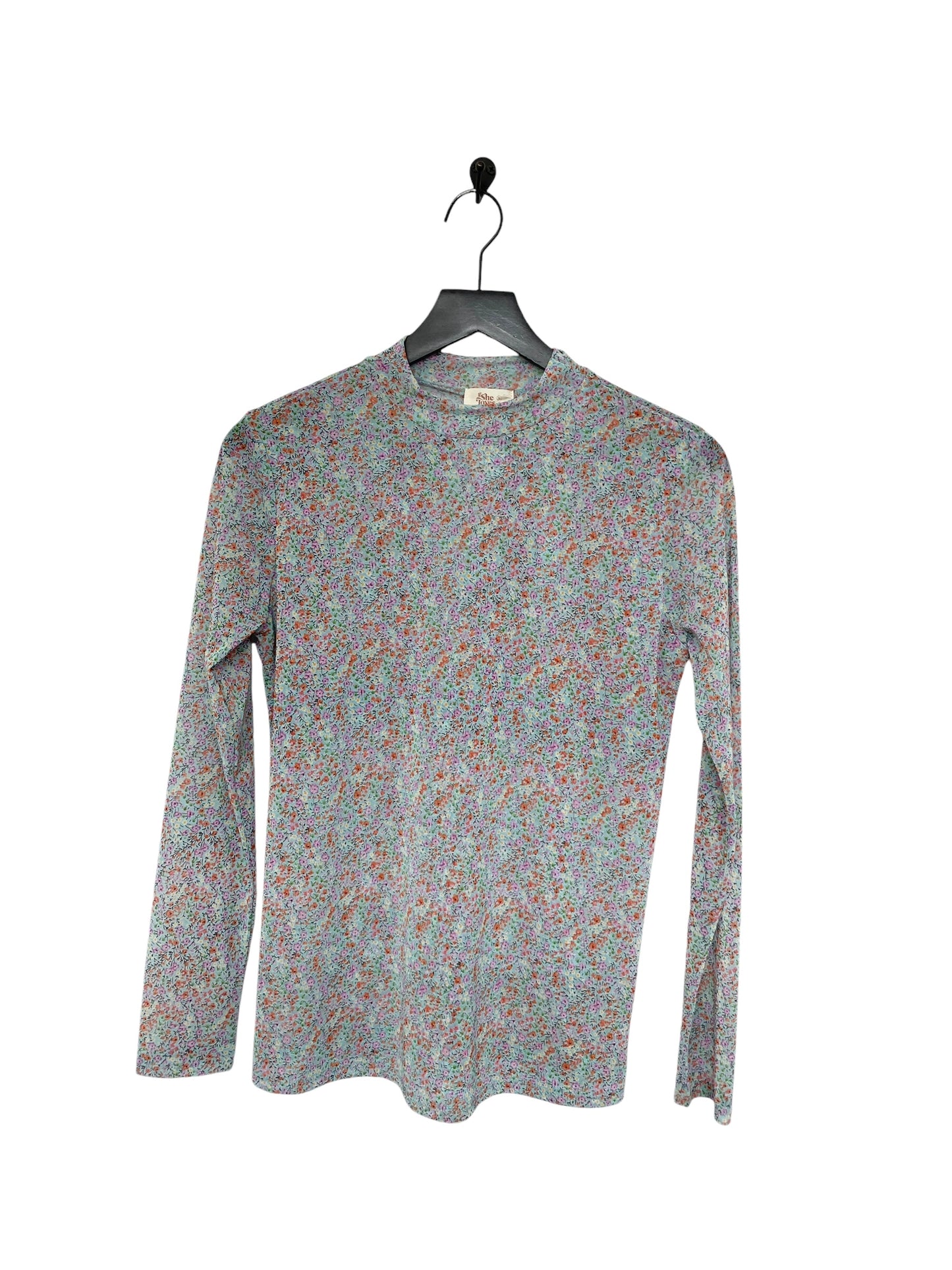 Top Long Sleeve By Clothes Mentor In Floral Print, Size: M