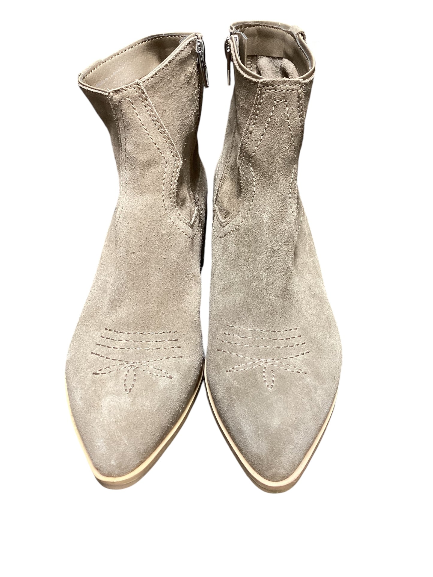 Boots Ankle Heels By Dolce Vita In Taupe, Size: 7.5