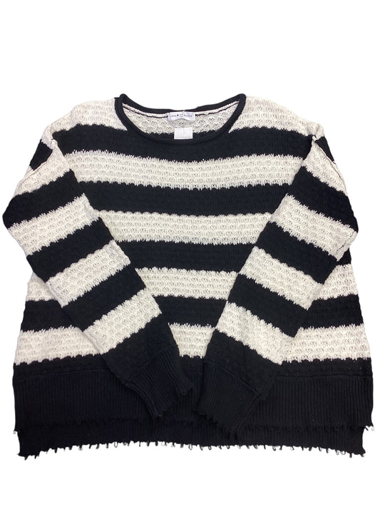 Sweater By Cmc In Black & Cream, Size: L