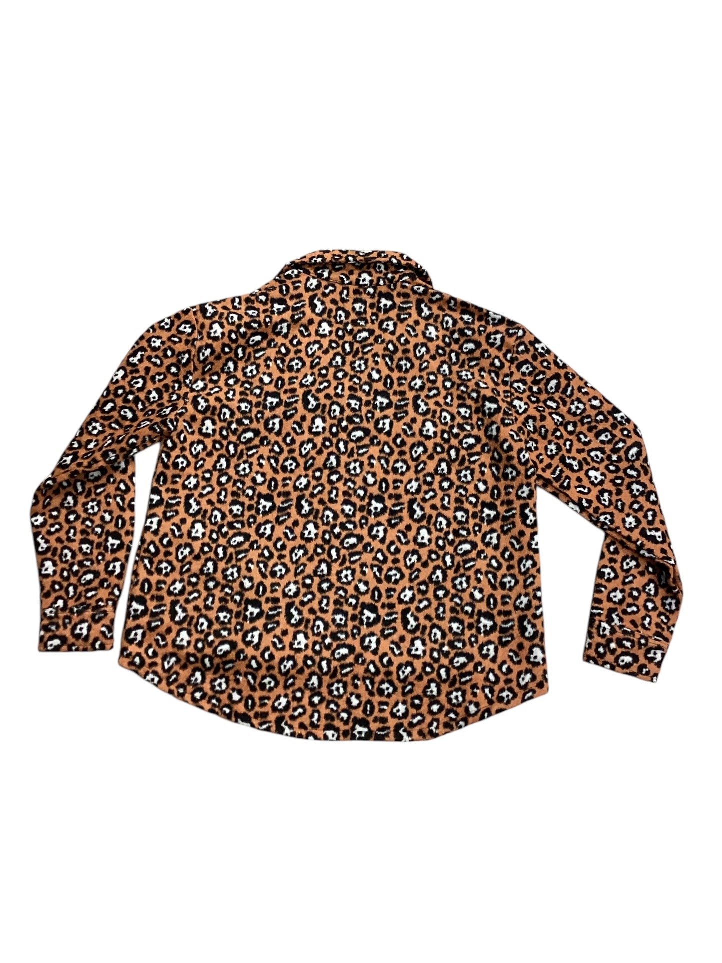 Jacket Shirt By Simply Southern In Animal Print, Size: 2x