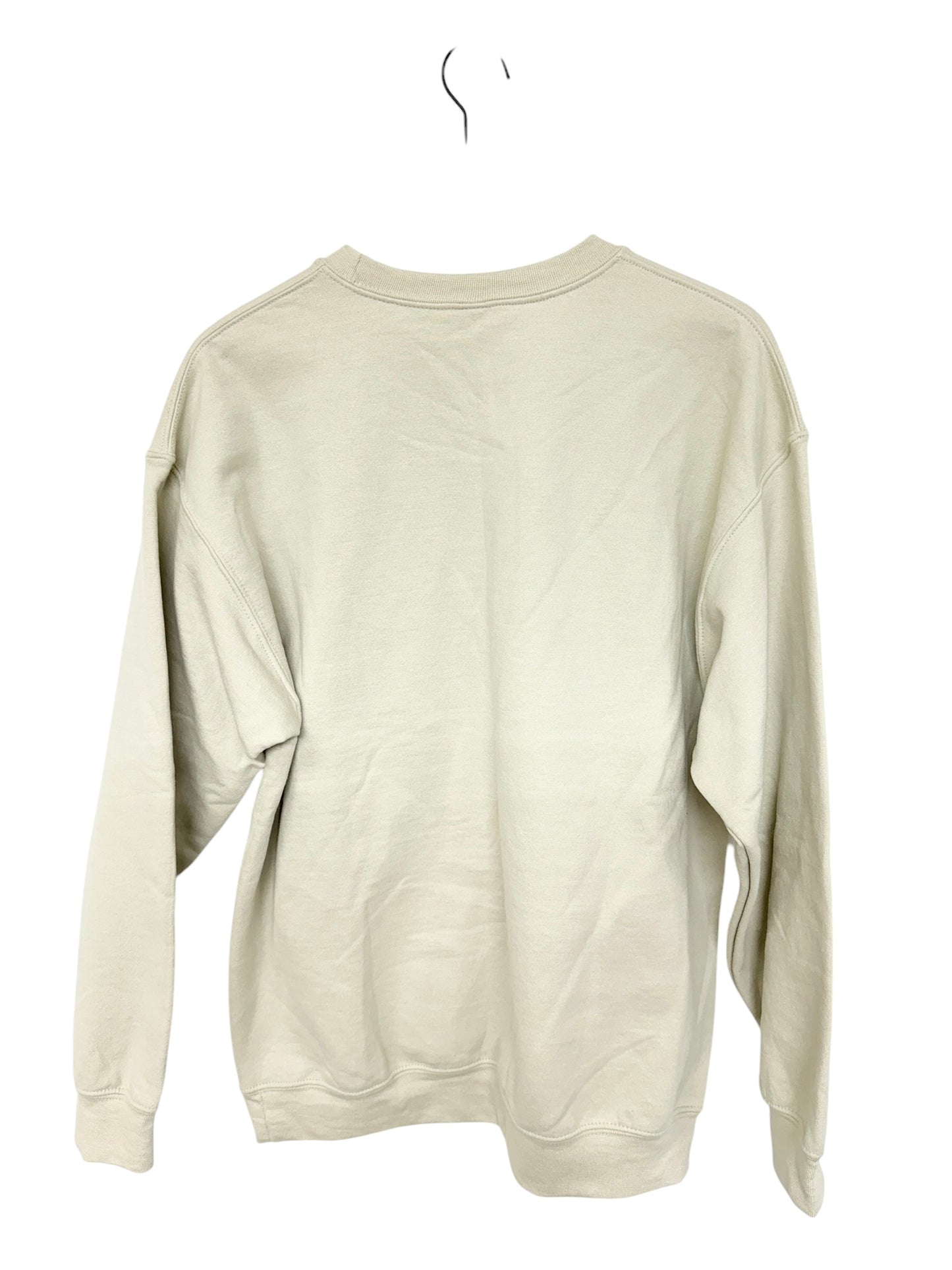 Sweatshirt Crewneck By Gildan In Tan, Size: L