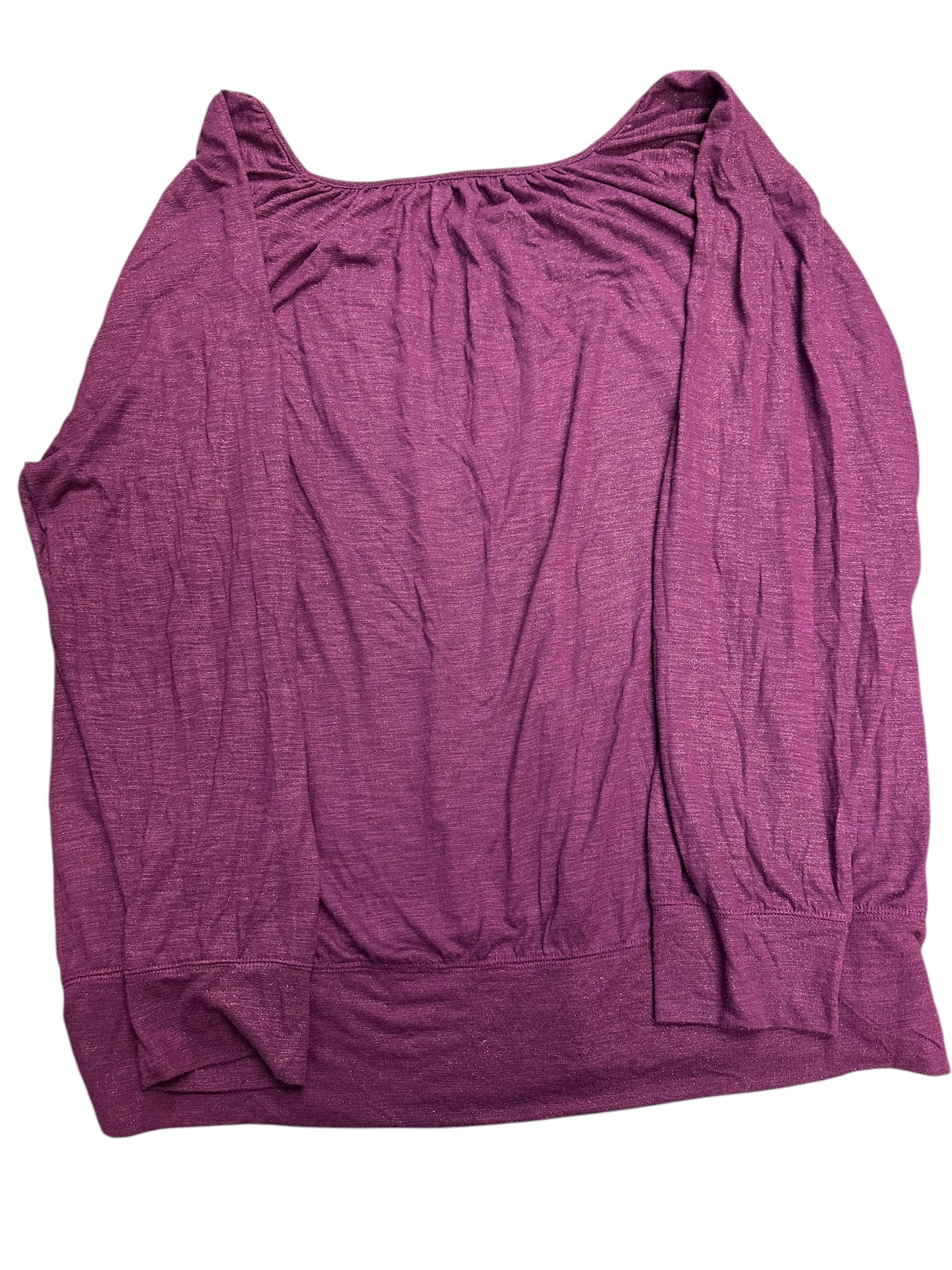 Top Long Sleeve By Lane Bryant In Purple, Size: 4x